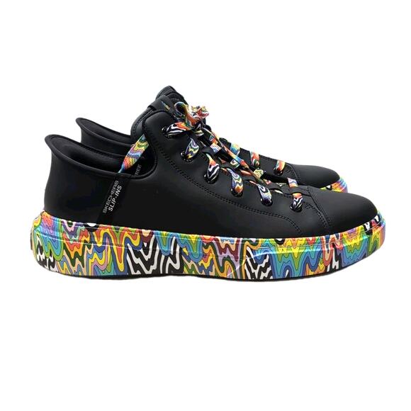 SKECHERS X Snoop Dogg Jenn Stark Doggy Drip Slip Ins Shoes Mens 14 Black NEW - Picture 1 of 16